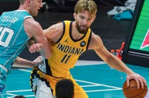 Mače su „Hornets" Sabonis pasižymėjo atkovotais kamuoliais