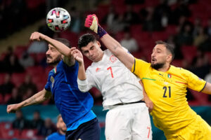 Italijos ir Ispanijos kovos akimirka