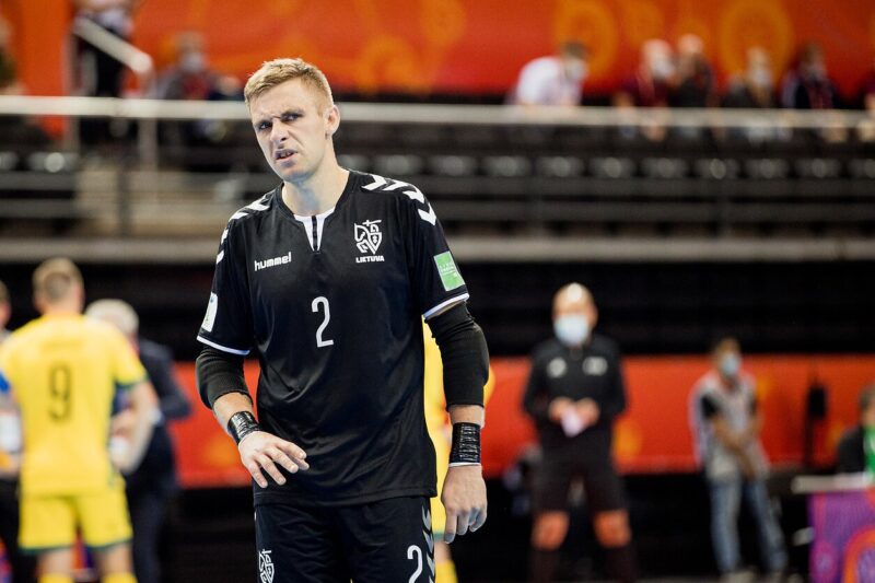 Lietuvos rinktinės vartininkas E. Žagaras