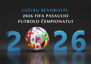 Geriausios bendrovės 2026 FIFA pasaulio čempionato lažyboms