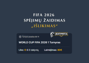 FIFA 2026 žaidimas Išlikimas