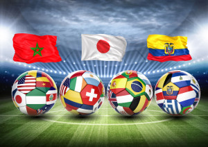 2026 FIFA Pasaulio čempionato „juodieji arkliukai Marokas, Japonija ir Ekvadoras